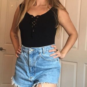 Sexy tie up one-piece❣️